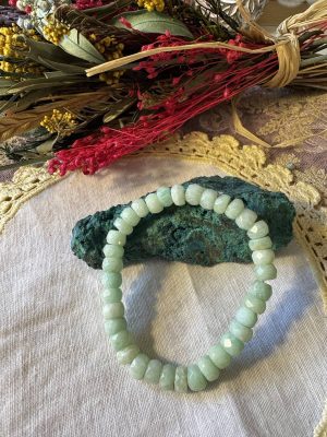 Pulsera Amazonita Facetada -AA 0,8cm