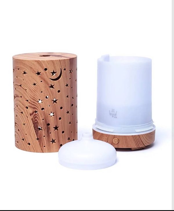 Difusor de aromas Starlight grabado en madera - Imagen 2