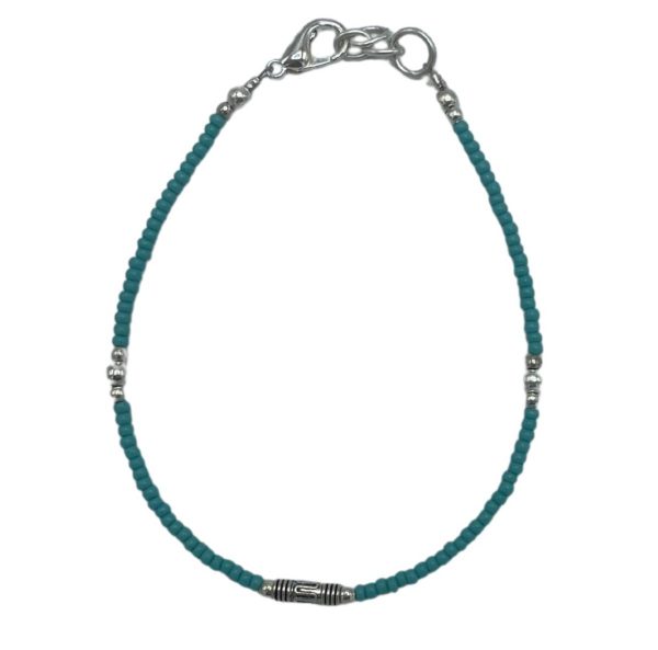 Pulsera Nepalés de Gemas Extra Finas - Turquesa y Gota