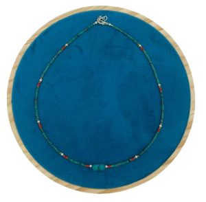 Collar Nepalés de Gemas Extra Finas - Turquesa y Piedra