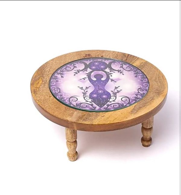 Mesa auxiliar de madera con estampado Diosa de la luna en cristal (calidad B
Vuelve la semana próxima - Imagen 2