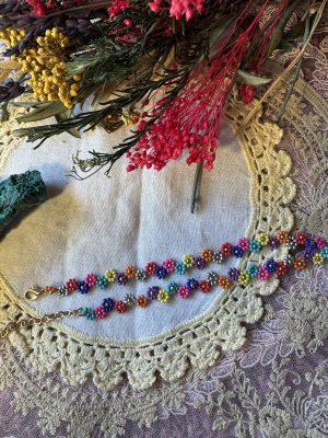 Tobillera Flores