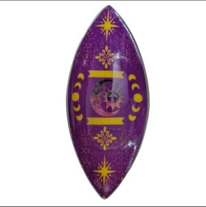 Porta incienso esmaltado - Aluminio - Fases del Sol y de la Luna Morado