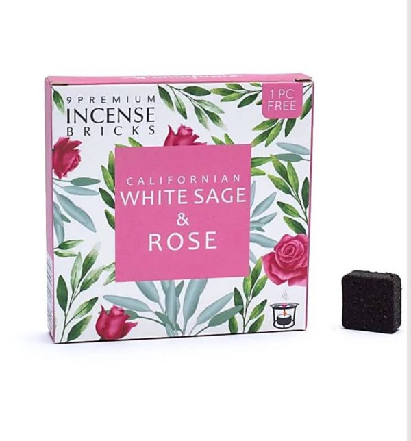 Aromafume ladrillos de incienso Salvia blanca y Rosa