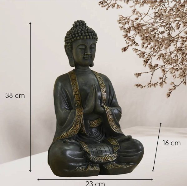 Gran Estatua Buda Meditación 38cm - Decoración Zen.
Se envía a partir de 7 días por orden de entrada - Imagen 2