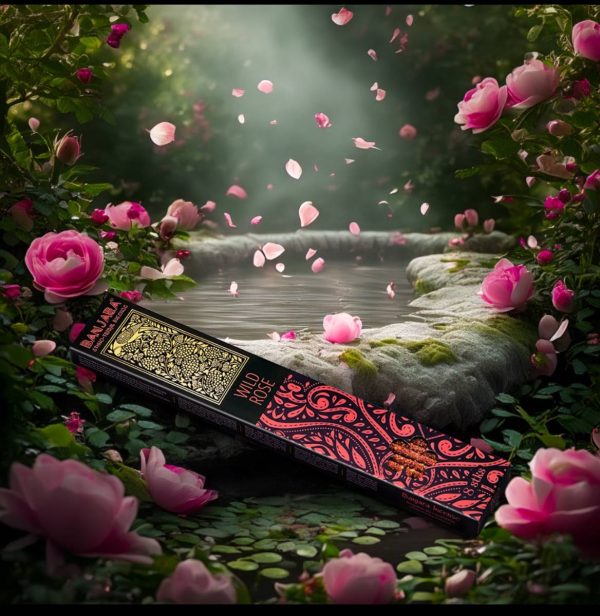 Varillas de Incienso Extra Largo Banjara - Rosa silvestre