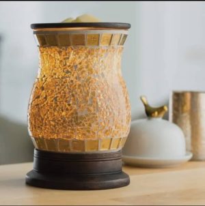 Lámpara Mosaico oro eléctrico