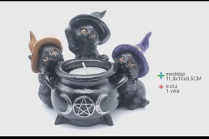 Porta velas gatos 3