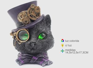 Gato Wiccac/Luz 14, 5 x 12, 5 x 17,3 cm