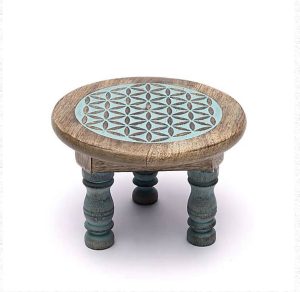 Mesita de Azul flor de la vida Estampada azu prevent 9/2/26