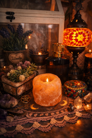 Portavelas de Sal del Himalaya