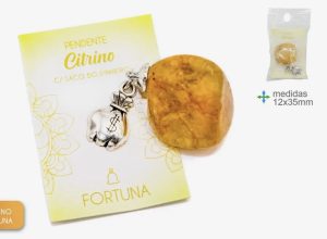 Colgante de piedra Citrino 12x 35mm