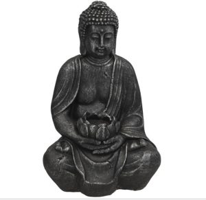 Buda Kalu con porta vela 40x25x18cm