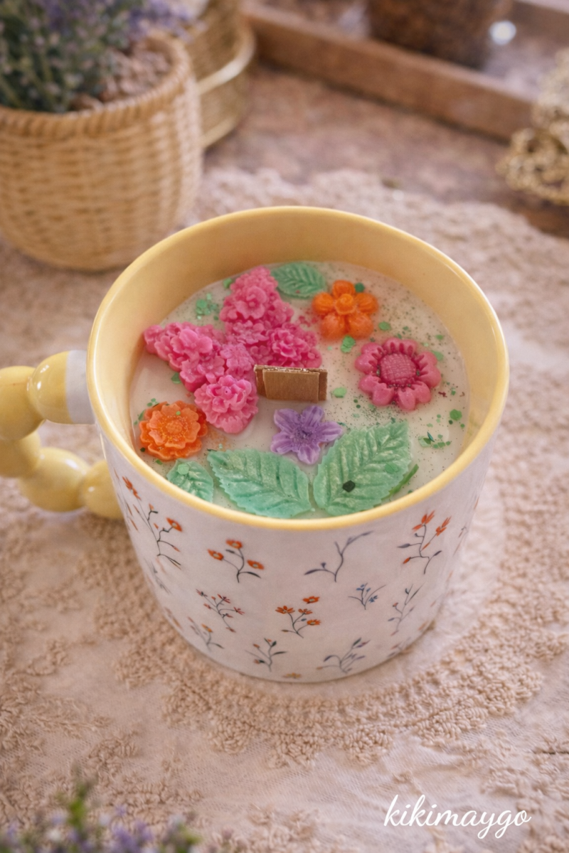 Taza Vela Alas de Mariposa Amarilla - Imagen 2