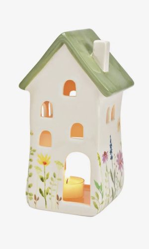 Farolillo casa verde decoración para vela