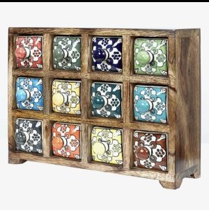 Joyero,especiero Madera cerámica prevent 24/29 Abril