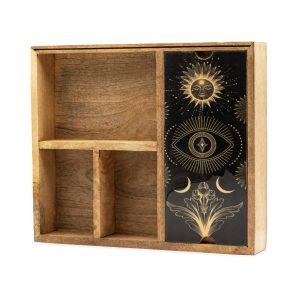 Caja tarot cuatro secciones