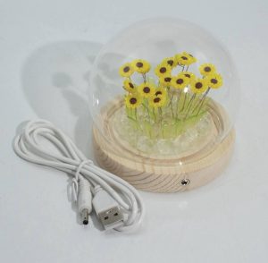 Cúpula de Jardín Floral Luminosa - 20 girasoles - LED USB