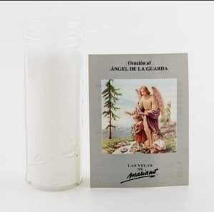 Velón Oración Ángel De La Guarda