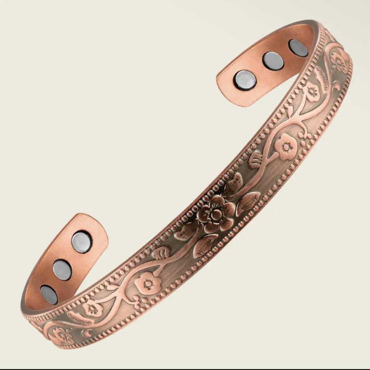 Pulsera de cobre con 6 imanes