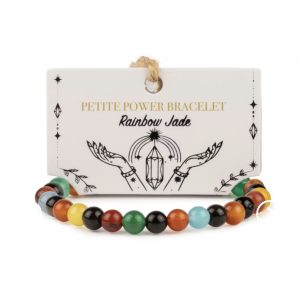 Pulsera Elástica jade Arco Iris