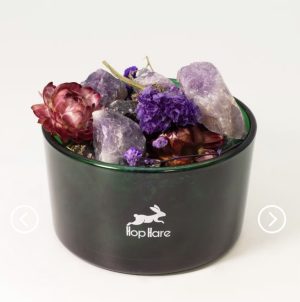 Difusor de flores y piedras naturales
