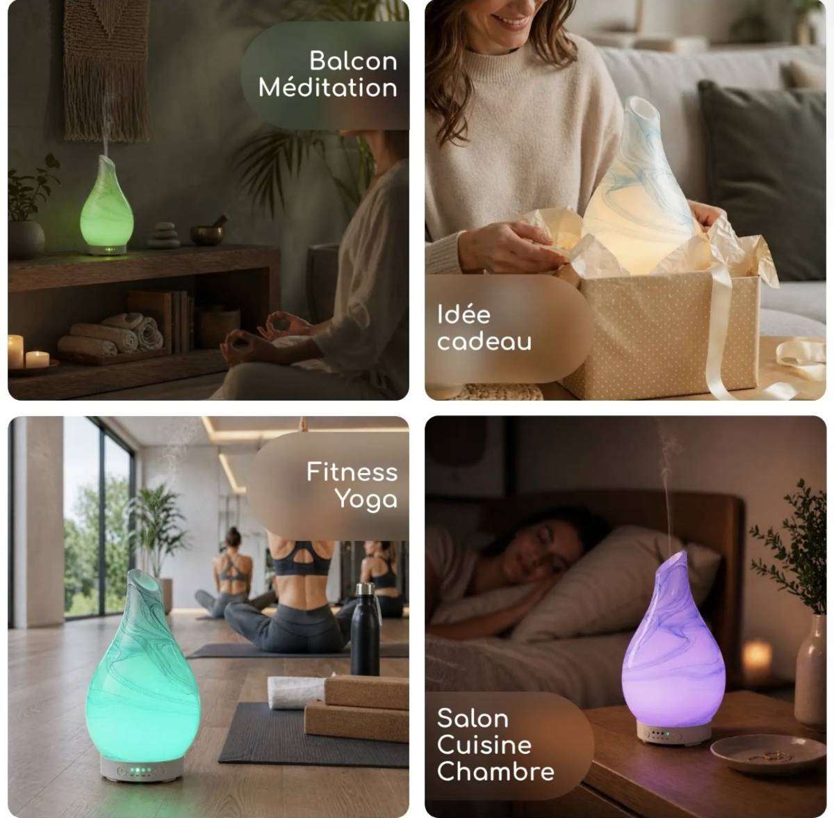 Difusor de vidrio YangTsé con fragancia y aceite esencial - Imagen 3